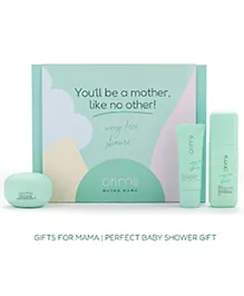 Orimii Mother Like No Other Pregnancy Safe Skincare Gift Box For Pregnant Women with Bump Butter, Belly Treatment Elixir & Foot Massage Gel | Baby Shower Special Gift Set