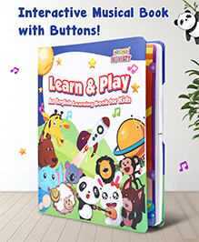 Musical English Interactive Children Learning Book|Educational Phonetic Learning Book| 22 Pages | 3 Interactive Modes - Read, Music & Game| Develop Brain Power & Observation Skills |Intelligence Book| BIS Certified 