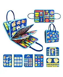 KolorFish Busy Board for Toddlers,Montessori Toys,Early Educational Activity Baby Sensory Toy,Autism Busy Book Travel Toys for Kids  (Transport)