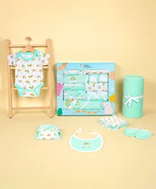 SuperBottoms Pure Love Gift Set for Newborn (0-6 Months), 11 Pcs Clothing Gift Combo for Baby Boys & Girls