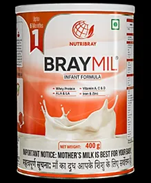 Braymil 1 Infant Formula Stage 1 400g Tin Pack