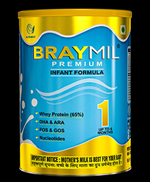 Braymil Premium 1 Infant formula stage 1  400 g Tin pack