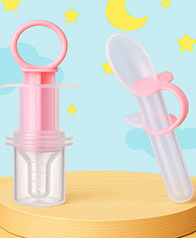 The Cheeky Kidzz Multi-Functional Baby Smart Medicine Needle Feeder Squeeze Medicine Dropper with Baby Sterilizing Medicine Dropper (PINK)
