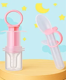 The Cheeky Kidzz Multi-Functional Baby Smart Medicine Needle Feeder Squeeze Medicine Dropper with Baby Sterilizing Medicine Dropper (PINK)
