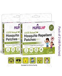 100% Natural Mosquito Repellent Patches for Babies & Kids - 48 Patches