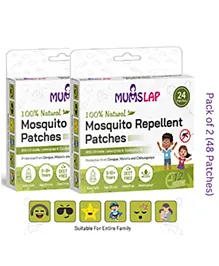 100% Natural Mosquito Repellent Patches for Babies & Kids - 48 Patches