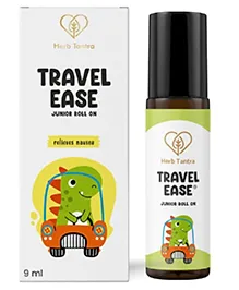 Herb Tantra Travel Ease Motion Sickness Relief Junior Roll-On | Relieves Travel Sickness Dizziness Nausea, and Vomiting | 100% Pure & Nartural |Safe for Kids Aged 2 and Above |9ml Pack of 1