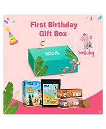 Tots & Moms First Birthday Gift Box | 1 Year Old Baby Birthday Gift | Pack of 4