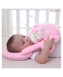 NeonateCare Kids infant New Born Baby Pillow and Self Feeding Pillow( Pink)