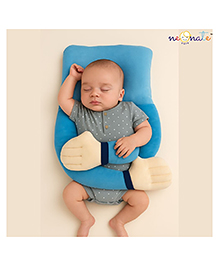 NeonateCare Baby Hugging Pillow for Head Shaping|Neck Support New Born Baby Infant Soft,Plush Pillow - Blue  Hugging Pilllow
