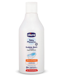 Chicco Baby Moments Peach Extract Bubble Bath  - 300 ml