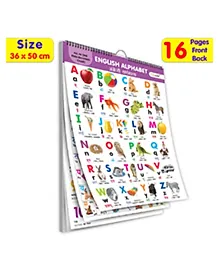 ENGLISH-HINDI Chart For Kids (16 Charts )  - Children Spiral Wall Picture Chart