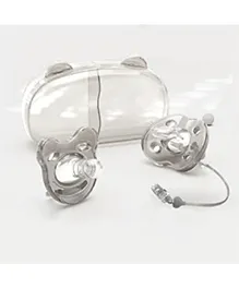 StarAndDaisy Soft Silicone Baby Pacifiers with Unique Shape to Support Psychological Breathing, Teether & Pacifier for Newborns.-White