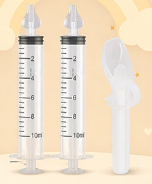 The Cheeky Kidzz Baby Pressure Nasal Syringe Nose Suction With Medicine Spoon Feeder For Babies BPA Free (MULTI-COLOURS)