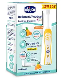 Chicco Toothpaste Mixfruit with Free Toothbrush Green - 50 g