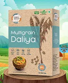 Organic Wisdom Multigrain Daliya - 400gm | 100% Natural & Easy to Make Porridge |Made From 5 Super Grains| Rich in Protein & Dietary Fiber  