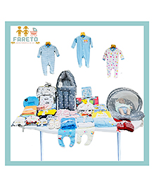 Fareto New Born Baby Premium Quality Purely Winter Essentials 99 in 1 0-6months Nursery Bag