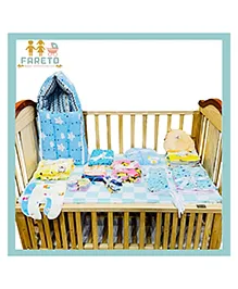Fareto New born Baby Premium quality Pack of 61(0-6 Month)(Color and designs may vary)