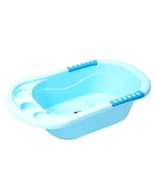 Oskart jumbo baby bath tub, providing hassle-free bathing from newborn to toddler stages anti-slip surface and ergonomic design (Blue) (Only Tub)