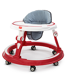 Luv Lap Elegant 360&deg; Baby Walker for 9+ Months, 3 Level Height Adjustment, Advanced Activity Walker Lightweight and Durable for Easy Mobility Raspberry Dark Red