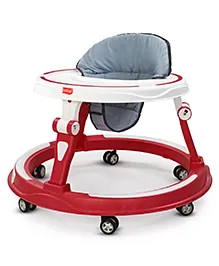 Luv Lap Elegant 360&deg; Baby Walker for 9+ Months, 3 Level Height Adjustment, Advanced Activity Walker with Interactive Toys, Lightweight and Durable for Easy Mobility Raspberry Dark Red