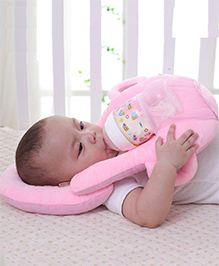 numum Baby self feeding pillow(pink) ( Color and design may vary)