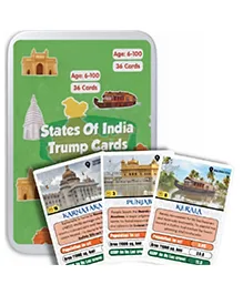 CocoMoco Kids States of India Trump Card Game for Kids, Learning Game and Educational Toy, Birthday Return Gift for Kids