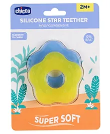 Chicco Teether Supersoft Star Design Pack of 2 - Blue & Yellow