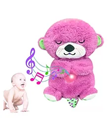 Azhari Sleep Breathing Outer Buudy Teddy Bear Soft Toy Huggable Heart Beat Stuffed Animal Plush Cute Teddy Bear Stuffed Toy for Kids Color May Vary-Height 30 cm
