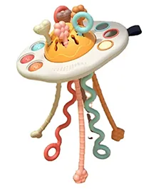 FUNVERSE Pull String Toy - Montessori Toys , Toddler Fidget Sensory Airplane Travel Toys for Toddlers - Toddler Stocking Stuffers One Year Old Boy Birthday Gift