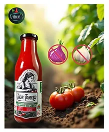 The True Tomato No Onion No garlic Tomato Ketchup - 550 g