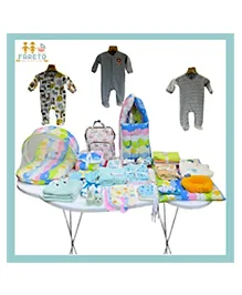 Fareto New Baby Monsoon and Semi Winter Season Hospital Essentials 81 in 1