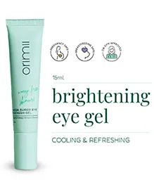 Orimii Under Eye Cream for Dark Circles | Enriched with Arctic Cloudberry (Natural Vitamin C) For Skin Brightening; Cucumber & Green Tea For Puffiness & Wrinkles Reduction - Gel Based (15ml)