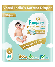 Pampers Premium Care Softest Ever Diaper Pants (L) Size - 44 Pieces