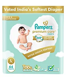 Pampers Premium Care Softest Ever Diaper Pants (L) Size - 44 Pieces