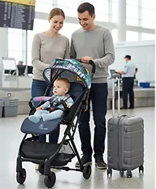 R for Rabbit Pocket Stroller Lite Stroller for Kids | Portable Travel Friendly Pre Installed Baby Trolley Pram for Newborn Boys & Girls of Age 0-3 Years (Grey)