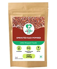 Sprouted Ragi Powder for Babies 200g - High Calcium & Iron Little Moppet Foods