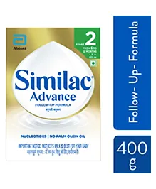 Similac Advance Stage 2 Follow-Up Formula for 6-12 Months, Omega 3 & 6, Iron 400 g