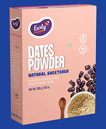 Early Foods 100% Natural Dates Powder - Healthy Sweetener 200g for Babies 6M-10Y