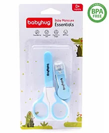Babyhug Scissors & Nail Clipper Set - Sky Blue