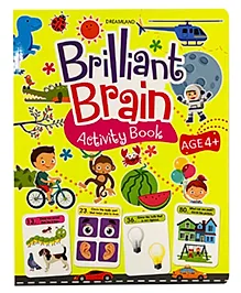 Brilliant Brain Activity Book for Kids Age 4 to 5 Years with Matching, Colouring, Counting & More | 88 Pages of Educational & Fun Activities for Early Learning & short mental exercises