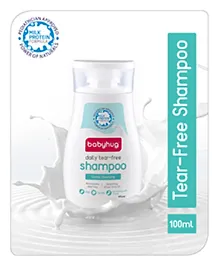 Babyhug Milk Protein Formula Daily Tear Free Milky Shampoo Ideal For Newborn Baby'S Delicate Scalp - 100 ml