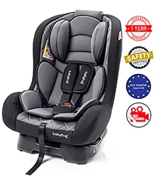 Babyhug Expedition ECE R44/04 Safety Certified 3 In 1 Convertible Car Seat With Recliner with 1 Year Warranty - Black Grey