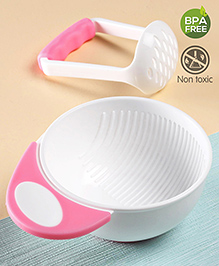 Babyhug Baby Food Grind Bowl - Pink