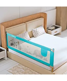 Luv Lap Comfy Bed Rail Guard for Baby/Kids Safety - Portable & Foldable Bed Rail (Blue)