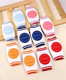 Baby Elbow & Knee Pads Set of 5 Pairs - Multicolour