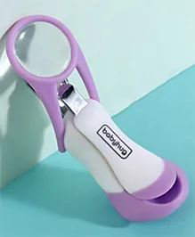 Babyhug Nail Clipper with Magnifier for Newborns & Toddlers  Purple | Safe | Precise | Zoom Lens | Gentle | Manicure | Pedicure