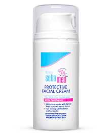 Baby Sebamed Protective Facial Cream|pH 5.5|Baby Face Cream|Vitamin E for Soft Skin|Ideal for salivary rashes|100ml