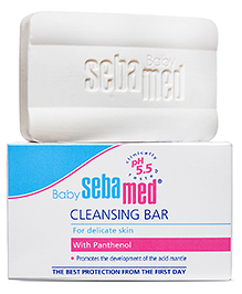 Sebamed Baby Cleansing Bar|pH 5.5 |Newborn bathing|Soap Free|Tear Free|100 gm