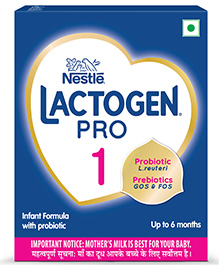 Nestle Lactogen Pro 1 Powder, Infant Formula Up To 6 Months With Probiotic And Prebiotics, Bag-In-Box Pack -  400 g